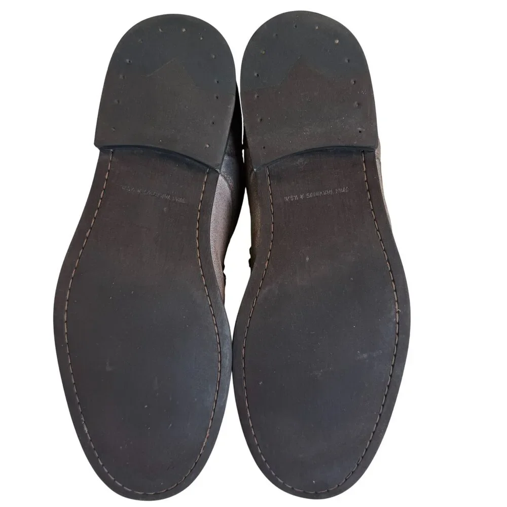 John Varvatos Suede Leather Men's Brown Distressed Chukka Boots Size 10.5M